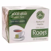 روتس شاي اخضر بالنعناع 30ظرف عرض