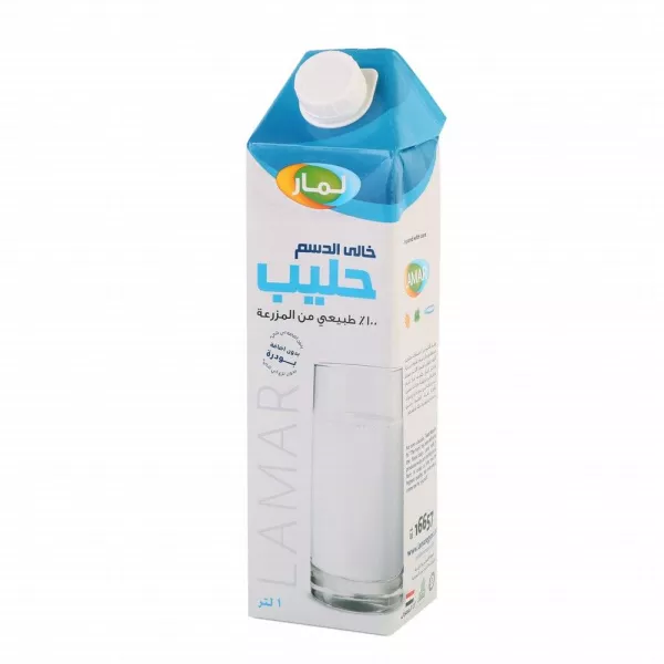 خالي الدسم لمار حليب خالى الدسم 1 لتر