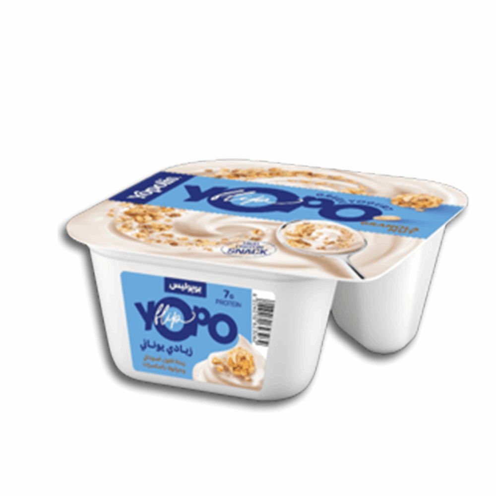 زبادى يوبو زبادي يوناني جرانولا بالمكسرات  145 جم