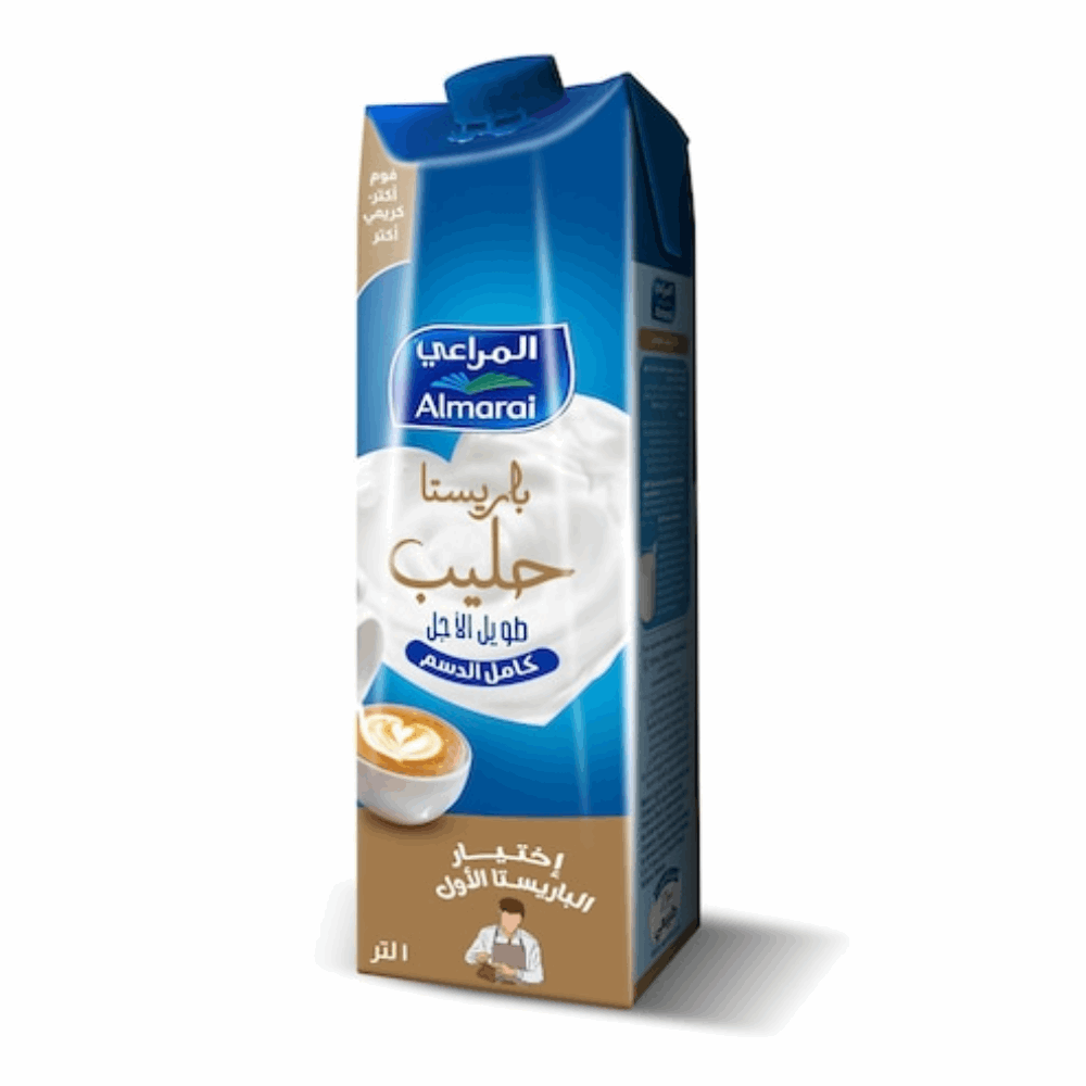 البان المراعي حليب الباريستا كامل الدسم لتر