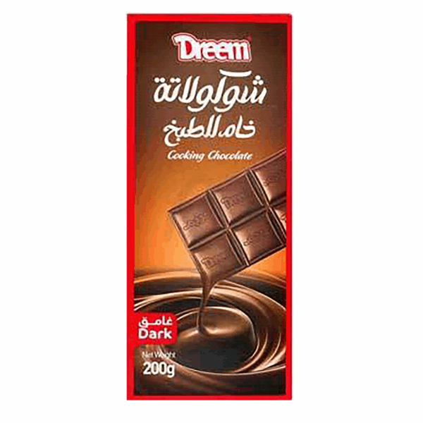 شيكولاته دريم شيكولاته خام غامق 200 جم