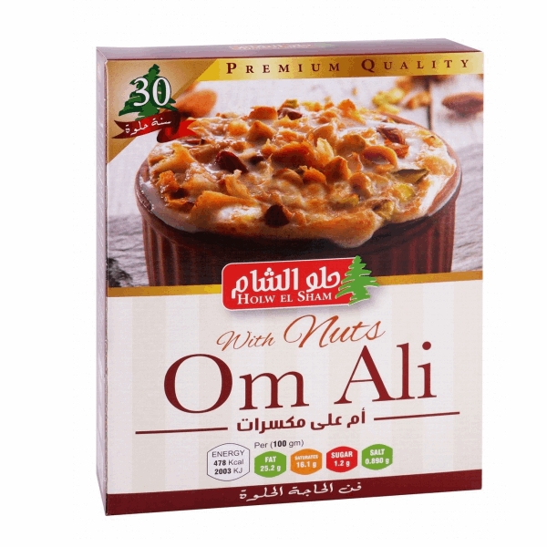 حلويات خامات حلو الشام أم على مكسرات 155جم
