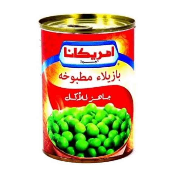 معلبات امريكانا بازلاء مطبوخه 400 جم